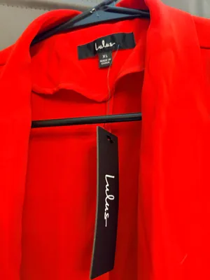 NWT Lulus Miss Punctuality Red Lightweight Blazer thumbnail 5