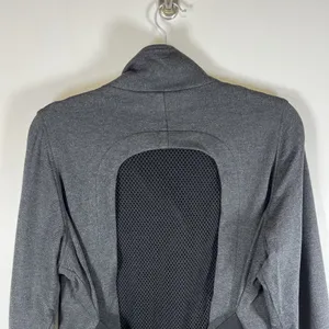 CAbi 3184 Mesh Back Jacket in Heather‎ Gray Stretch Ponte Twill Coat M $189 thumbnail 11