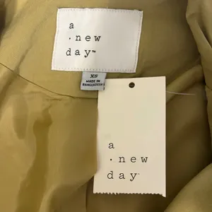 A New Day Womens Double Breasted Trench Coat Tan Khaki Oversized XS New Tags Quiet Luxury thumbnail 8
