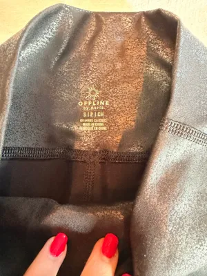 OFFLINE by Aerie Faux Leather Leggings Black thumbnail 3