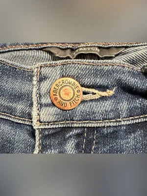 Abercrombie & Fitch Blue Flare Jeans Mid Rise Y2K 2000s Women’s 2R thumbnail 10