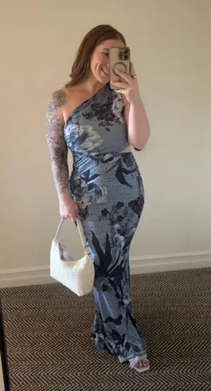 ASOS Blue Print Dress thumbnail 4