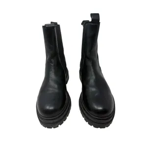 Miz Mooz Black Leather Chelsea Boots Chunky Lug Sole Platform Black Size US 6 thumbnail 2