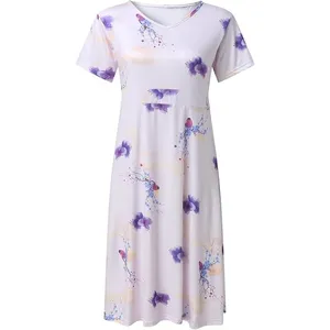NWT ~ Women's Summer Floral Short Sleeve Flowy Casual Dress ~ Size XL (Medium?) thumbnail 4
