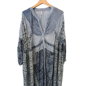 Free People Oh My Mix Print Long Sleeve Dress Duster Size Small thumbnail 7