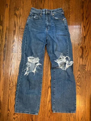 Wild Fable Jeans Ripped High-Waisted Baggy thumbnail 1