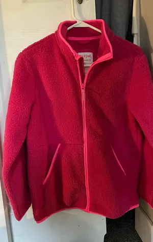Cat and jack Fluffy pink jacket thumbnail 1