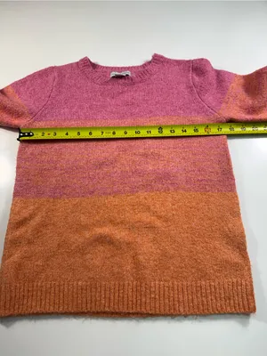 cupcakes & cashmere Pink to Orange Ombre Crewneck Sweater thumbnail 4