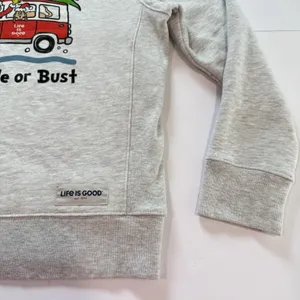 Life Is Good Dr Seuss Grinch Christmas Holiday Crewneck Sweatshirt MEDIUM thumbnail 2