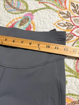 Baleaf women’s size medium grey wide leg slit side yoga pants leggings new thumbnail 3