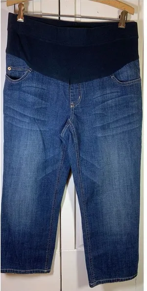 Oh Baby Motherhood‎ Maternity Denim Crop Jeans Medium Basic Everyday Minimalist thumbnail 1