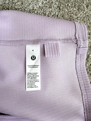 Lululemon Ribbed Softstreme High-Rise Short 4” Lilac Ether 4 thumbnail 6