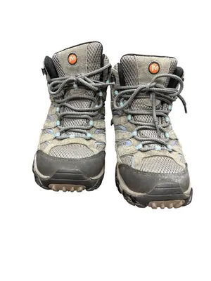 Merrell Vibram waterproof wms gray leather walk hiking sneakers sz 10 SKU 10-697 thumbnail 10
