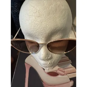 Gold Rim Cat-Eye Sunglasses - Women's Accessories thumbnail 2