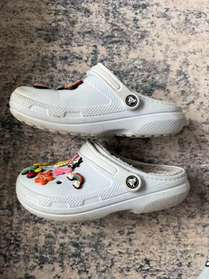 Blue Fuzzy Crocs thumbnail 3