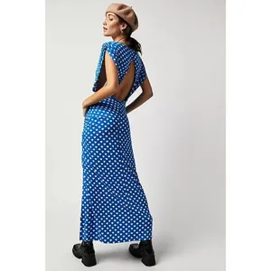 FREE PEOPLE Lakeside Mini Printed Dress in Bluebell Combo Hearts Size Large thumbnail 14