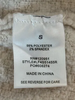 Olive & Oak Cream Cable Knit Half Zip Mock Neck Sweater Dress Small thumbnail 6