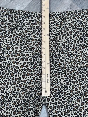 J. Crew Lizzie Leopard Print High‎ Rise Wide Leg Pants Tan Black 30 Chino thumbnail 12