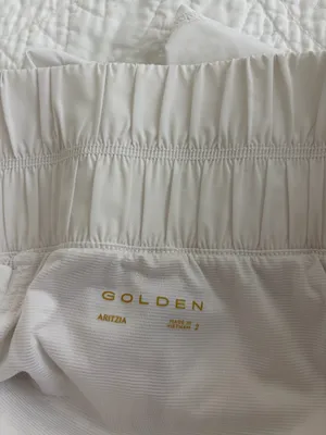 Aritzia golden lined shorts White Size 2 thumbnail 3