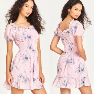 Loveshackfancy Lai Mini Floral Dress Size Small thumbnail 2