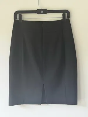 Express Sleek Black Pencil Skirt thumbnail 6
