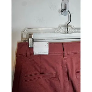 LOFT The Palmer Wide Leg High Rise Pants Size 2 Dusty Rose Pink Denim Trousers thumbnail 6