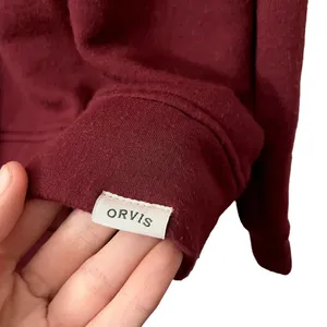 Orvis deep red crewneck sweater casual comfortable style large winter warm thumbnail 5