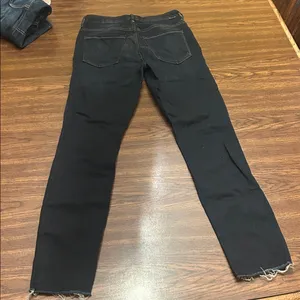 Mother denim HW Looker Ankle Fray in Night Owl dark wash ladies size 26 grunge thumbnail 3