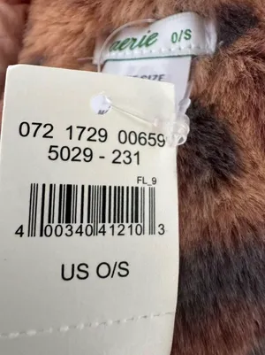 Aerie Leopard Print Scarf Faux Fur thumbnail 3