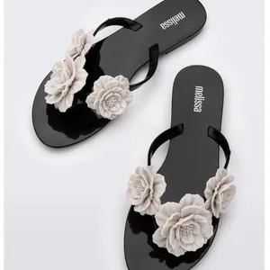 Melissa Jelly Harmonic spring time floral slip on sandals sz 6 thumbnail 2
