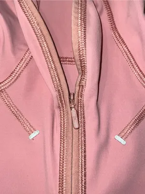 lululemon athletica Break a Trail 1/2 zip Performance Hoodie in pastel pink 2 thumbnail 8