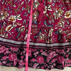 Altar’d State Red Floral Dress size medium thumbnail 14