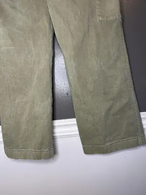 Gap Pants Womens 6 Green Loose Khaki Cargo Twill Relaxed Fit Pockets Casual thumbnail 7