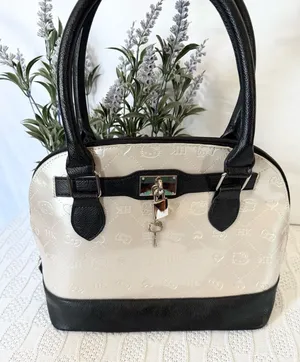 Loungefly Hello Kitty Seriously Fun Dome Satchel with Padlock Charm VGUC thumbnail 1