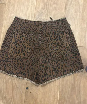 Cheetah Denim Skort Brown thumbnail 2