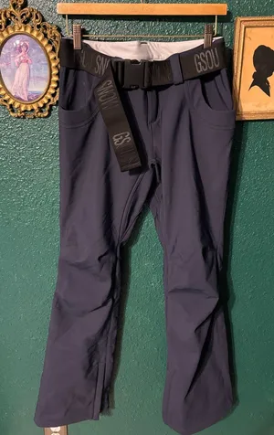 Gsou Blue Lined Snow Pants Sz Medium Womens thumbnail 1