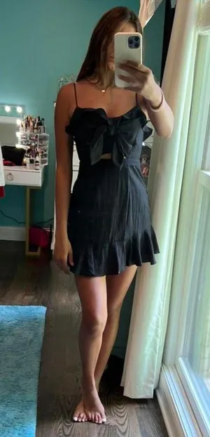 Hello Molly black dress thumbnail 1