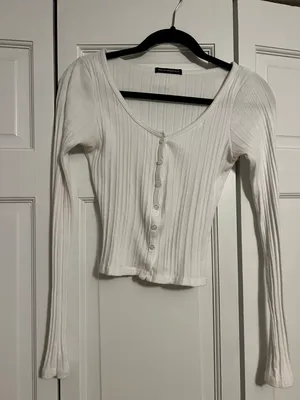 Brandy Melville White Button Down Shirt thumbnail 2