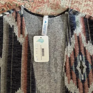 NWT Paisley Grace Cardigan 2XL Boho Southwestern Chic Geometric Duster Cowgirl thumbnail 5