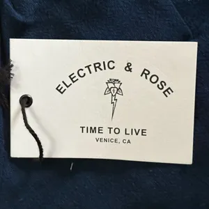 Electric & Rose Deep Blue Maxi Dress Linen Blend Size‎ XL NWT thumbnail 4