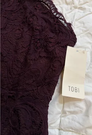 Tobi Lace Halter Mini Dress thumbnail 3