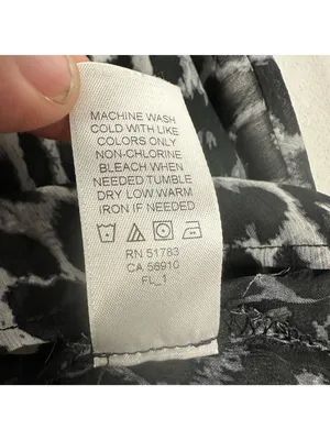 Maurices Womens Leopard Print Sheer Top XL Black & White Lightweight Style thumbnail 5