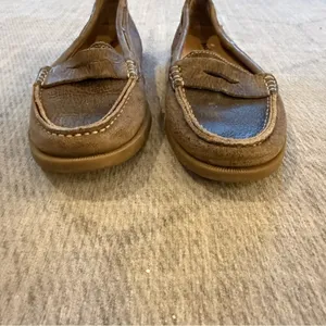 BED STU Tan Brown Distressed Leather Penny Loafers Moccasins 7 thumbnail 3