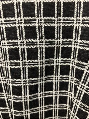 Altar'd State Black & White Plaid Blazer Single Button Ruched Sleeves XS USA EUC thumbnail 9