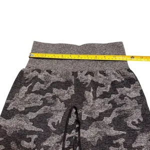 NVGTN Camo Seamless Shorts Black Gray High Waist Gym‎ Lifting Workout Size S thumbnail 7