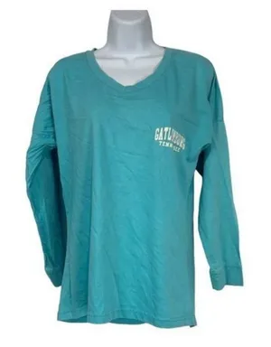 Sanjeev Gatlinburg Tennessee Long-Sleeve Unisex T-Shirt M Turquoise Cotton Blend thumbnail 1