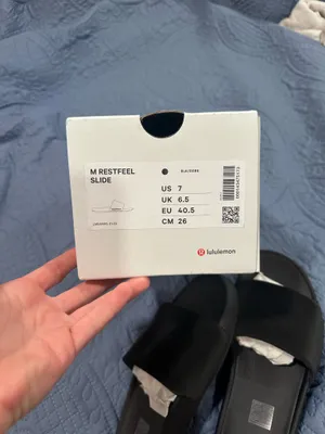 Lululemon Slides Restfeel Black Women’s 9 thumbnail 7