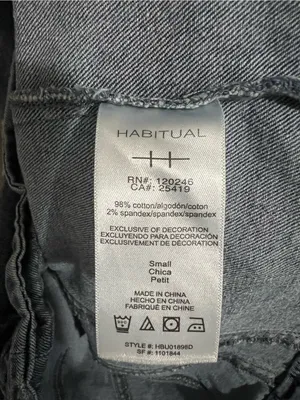 Habitual Dark Blue Denim Button-Front Dress thumbnail 4