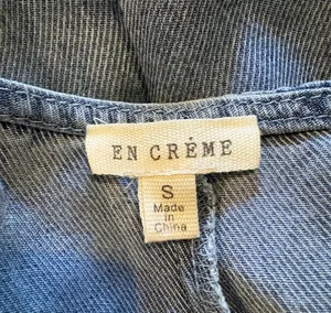 En Crême Light Wash Oversized Overalls thumbnail 7