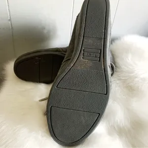 TOMS Gray Suede Desert Wedge Ankle Boots 6 thumbnail 5